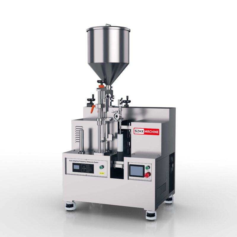 HX-002 Semi-Automatic Cosmetic Liquid Cream Tube Filling Sealing Machine