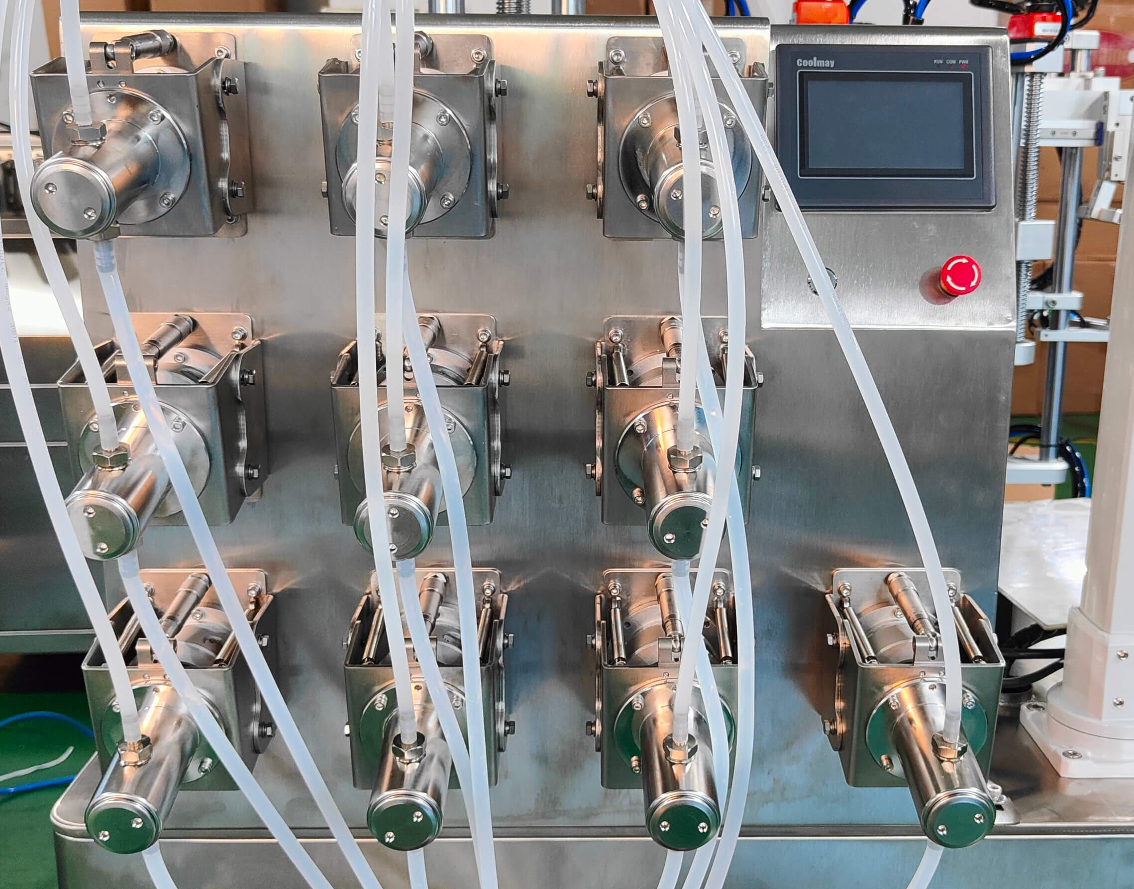 HX-005S2 Cosmetic lotion automatic filling machine throwing tube filling and sealing machine